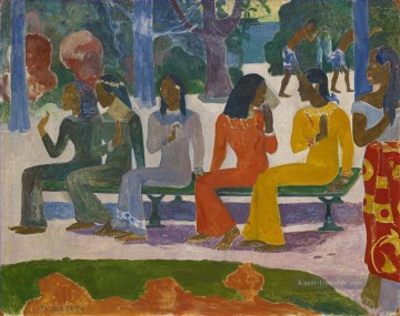 Paul Gauguin Werke - Ta Matete wir nicht  heute zu vermarkten Beitrag Impressionismus Primitivismus Paul Gauguin hergehen